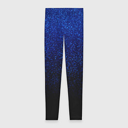 Женские легинсы Волшебный чёрно-синий текстура напыление