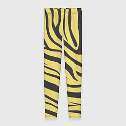 Леггинсы женские Светлый тигровый паттерн, цвет: 3D-принт