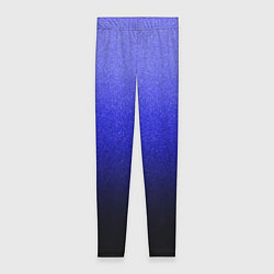 Леггинсы женские Градиент индиго из синего в чёрный, цвет: 3D-принт