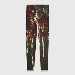 Леггинсы женские Стекающий мед - текстура, цвет: 3D-принт