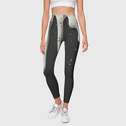 Леггинсы женские Белая слизь текстура, цвет: 3D-принт — фото 2