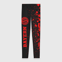 Леггинсы женские Bayern - red gradient по-вертикали, цвет: 3D-принт