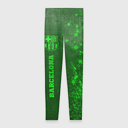 Женские легинсы Barcelona - green gradient по-вертикали