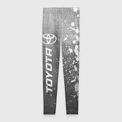 Леггинсы женские Toyota - grey gradient по-вертикали, цвет: 3D-принт