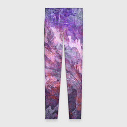 Женские легинсы Абстракция - purple space stone