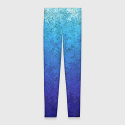 Женские легинсы Сине-голубой градиент текстура