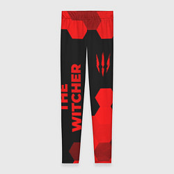 Женские легинсы The Witcher - red gradient вертикально
