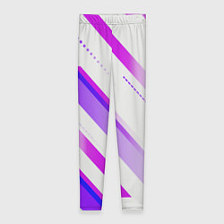 Женские легинсы Color white pink