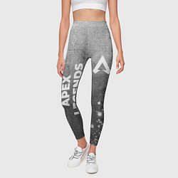 Леггинсы женские Apex Legends - grey gradient вертикально, цвет: 3D-принт — фото 2