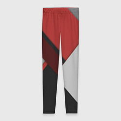 Женские легинсы Color black red grey