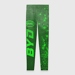 Леггинсы женские BYD - green gradient по-вертикали, цвет: 3D-принт
