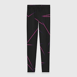 Женские легинсы Color pink line
