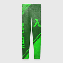 Женские легинсы Half-Life - green gradient вертикально