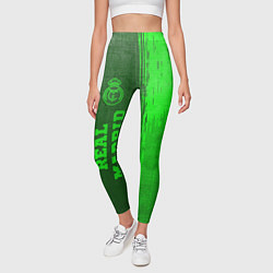 Леггинсы женские Real Madrid - green gradient по-вертикали, цвет: 3D-принт — фото 2