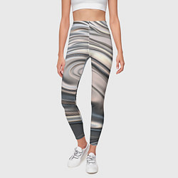 Леггинсы женские Расплавленный металл, цвет: 3D-принт — фото 2
