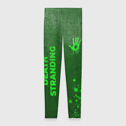 Женские легинсы Death Stranding - green gradient вертикально