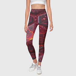 Леггинсы женские Горящие рубины, цвет: 3D-принт — фото 2