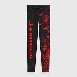 Леггинсы женские Tottenham - red gradient по-вертикали, цвет: 3D-принт