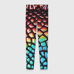 Женские легинсы Макро кожа дракона