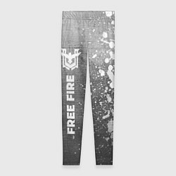 Женские легинсы Free Fire - grey gradient по-вертикали