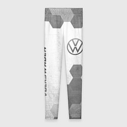 Женские легинсы Volkswagen - white gradient вертикально