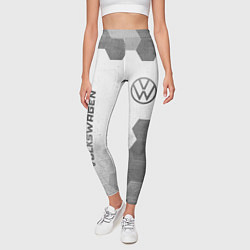 Леггинсы женские Volkswagen - white gradient вертикально, цвет: 3D-принт — фото 2
