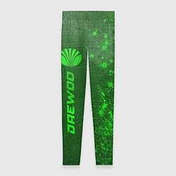 Женские легинсы Daewoo - green gradient по-вертикали