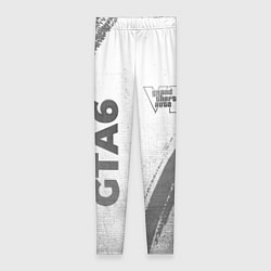 Леггинсы женские GTA6 - white gradient вертикально, цвет: 3D-принт