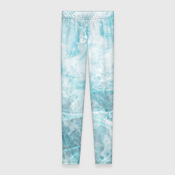 Женские легинсы Абстракция - light blue sea foam