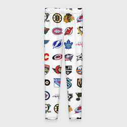 Женские легинсы Команды НХЛ на белом фоне