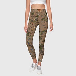 Леггинсы женские Земли Цитадели - Герои 3, цвет: 3D-принт — фото 2
