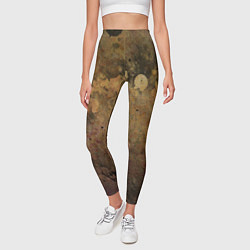 Леггинсы женские Абстракция - dark pink paint spill, цвет: 3D-принт — фото 2