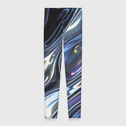 Женские легинсы Серебро жидкий металл
