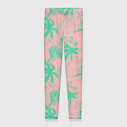 Женские легинсы Palm turquoise pink