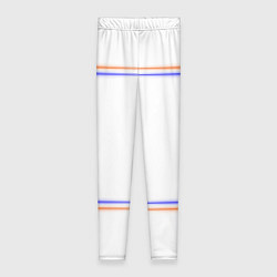 Женские легинсы Neon white orange light blue