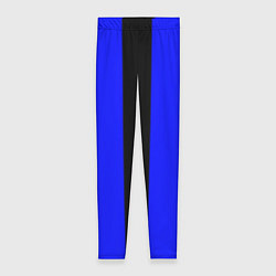 Женские легинсы Color blue black stripes