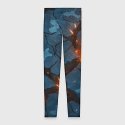 Леггинсы женские Разлом камуфляжный плит, цвет: 3D-принт