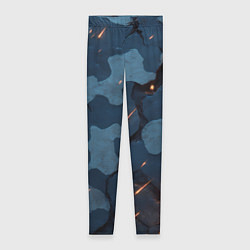 Женские легинсы Камуфляжные плиты текстура