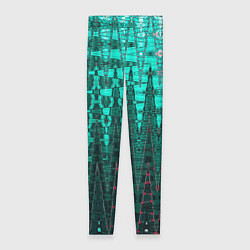 Леггинсы женские Нефритовый зелёный абстракция, цвет: 3D-принт