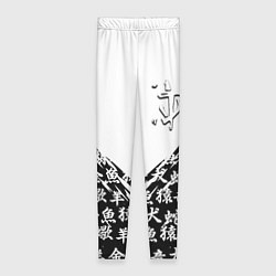 Леггинсы женские Doom японские символы, цвет: 3D-принт