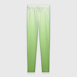 Женские легинсы Градиент нежно-зеленый