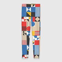 Леггинсы женские Геометрический балаган, цвет: 3D-принт