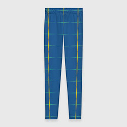 Женские легинсы Color blue yellow cross