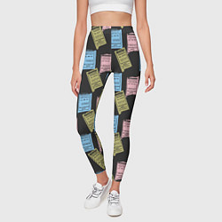 Леггинсы женские Советские билеты транспорта, цвет: 3D-принт — фото 2