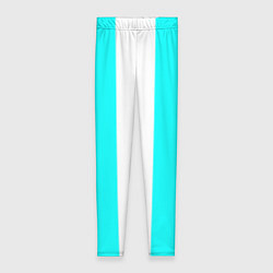 Леггинсы женские Color blue and white, цвет: 3D-принт