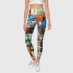 Леггинсы женские Nirvana - обложки альбомов и песен, цвет: 3D-принт — фото 2