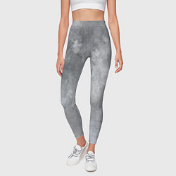 Леггинсы женские Абстракция - light gray haze, цвет: 3D-принт — фото 2