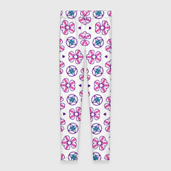 Леггинсы женские Паттерн из абстрактных цветов, цвет: 3D-принт