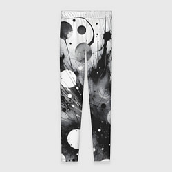 Женские легинсы Абстрактная чёрно-белая композиция
