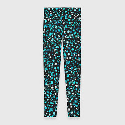 Женские легинсы Голубые неоновые крапинки